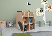 Dubbelzijdige boekenkast egel Tangara Groothandel voor de Kinderopvang Kinderdagverblijfinrichting4